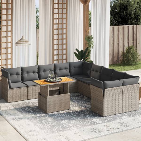 Loungeset 3037007-2 set van 11 grijs