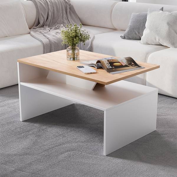Couchtisch Arden 59619 Eiche Dekor - Weiß