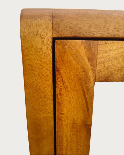 Palo Colonne à suspendre avec miroir e Marron - Bois massif - 25 x 140 x 25 cm