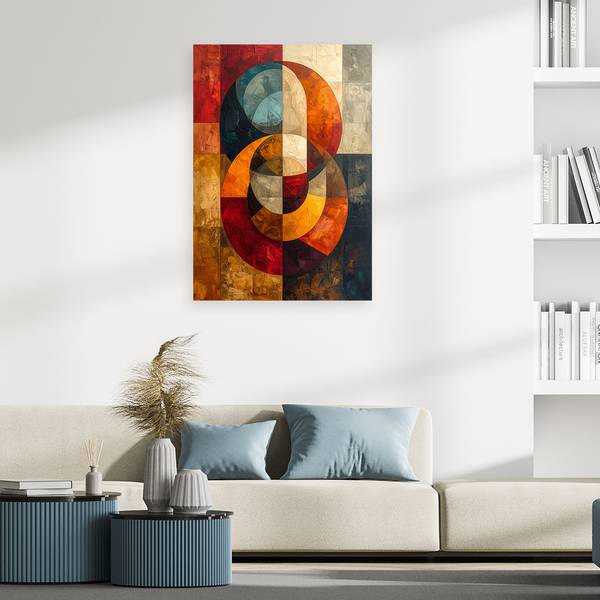 Wandbild Figuren 60 x 90 cm