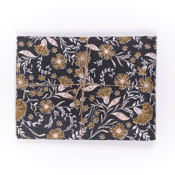 Decke INDIES Grau - Baumwollstoff - 140 x 140 x 240 cm