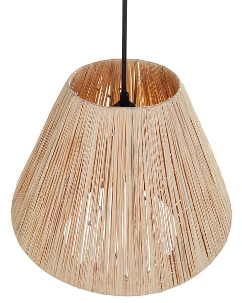 Lampe suspension DAMIT Noir - Bleu - Fibres naturelles - 33 x 125 x 33 cm