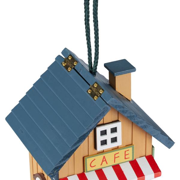 Mangeoire Oiseaux Suspendue En Pin – Nichoir Extérieur Imperméable Pour Jardin Ou Balcon