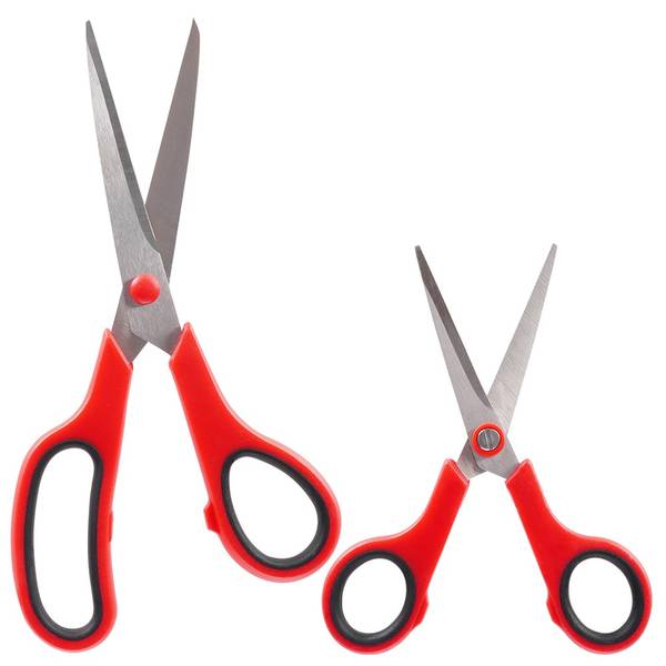 Schere 2er Set SET561 Rot - Metall - Kunststoff - 6 x 1 x 14 cm