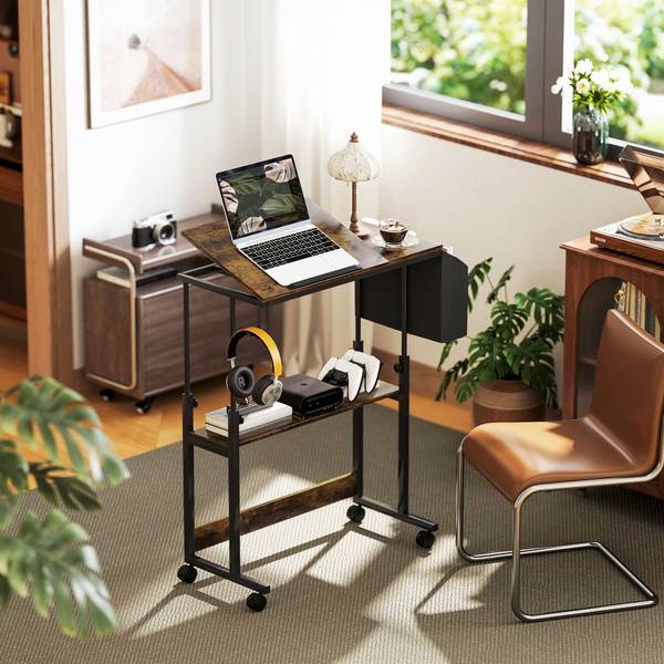 Schreibtisch 838-507V00RB Braun - Holzwerkstoff - 40 x 104 x 92 cm