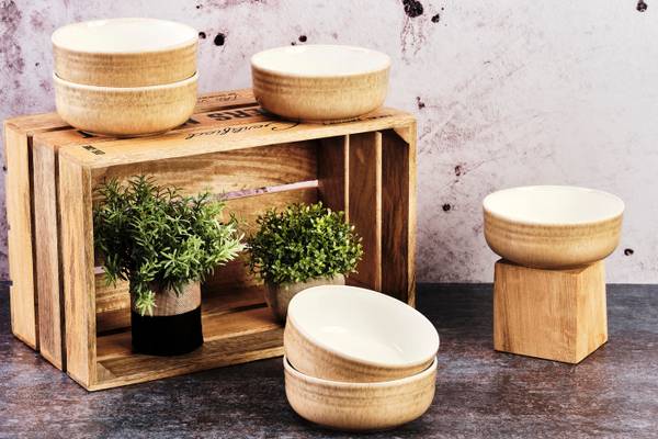 Schüsselset COSMOS, 6-teilig Beige - Keramik - 16 x 7 x 16 cm