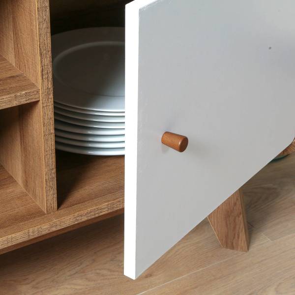 TV-Möbel ALBURA Braun - Holzwerkstoff - 39 x 53 x 129 cm