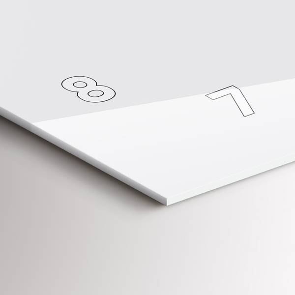 Wanduhr Sanfte Elfenbein Weiß - Glas - 60 x 30 x 1 cm