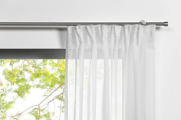 Schlaufengardine Pure 2er Set Weiß - Höhe: 300 cm