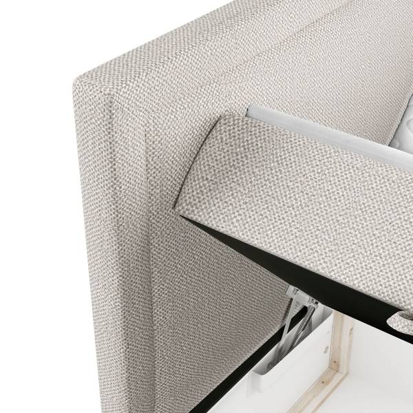 Boxspringbett Tribeca Creme - Liegefläche Breite: 120 cm