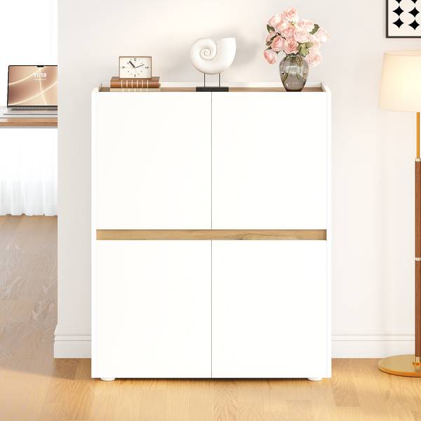 Aktenschrank NATBA40 Ⅳ Weiß - Holzwerkstoff - 90 x 110 x 40 cm