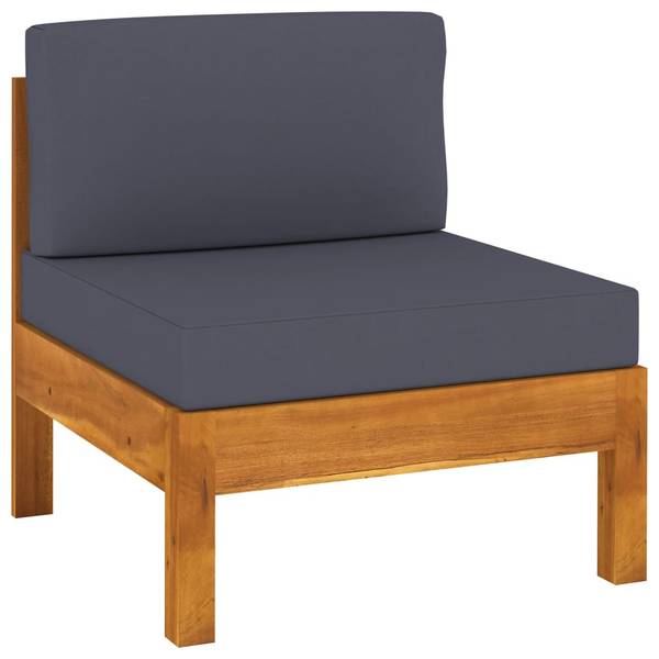 Garten-Lounge-Set 3006534-4 (7-teilig) Grau - Akazie - 60 x 25 x 100 cm