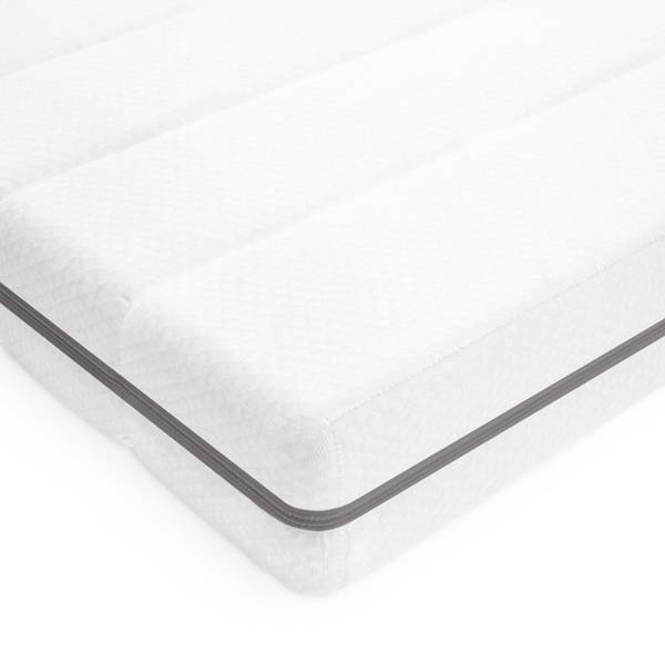 MatratzenTopper EntspannenTraum Weiß - Microfaser - Polyester - 100 x 5 x 200 cm