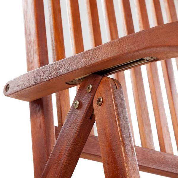 Gartenstühle 2er Set DE168 Braun - Holzwerkstoff - 69 x 111 x 57 cm