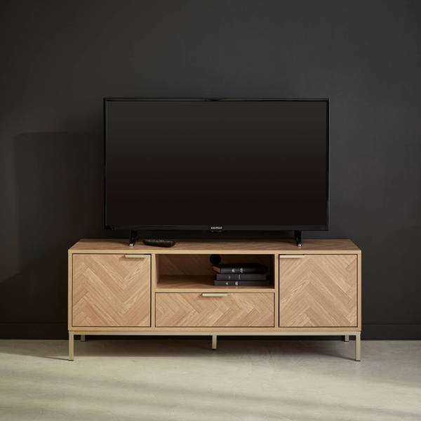 TV-Möbel Budapest Beige - Holz teilmassiv - 40 x 45 x 120 cm