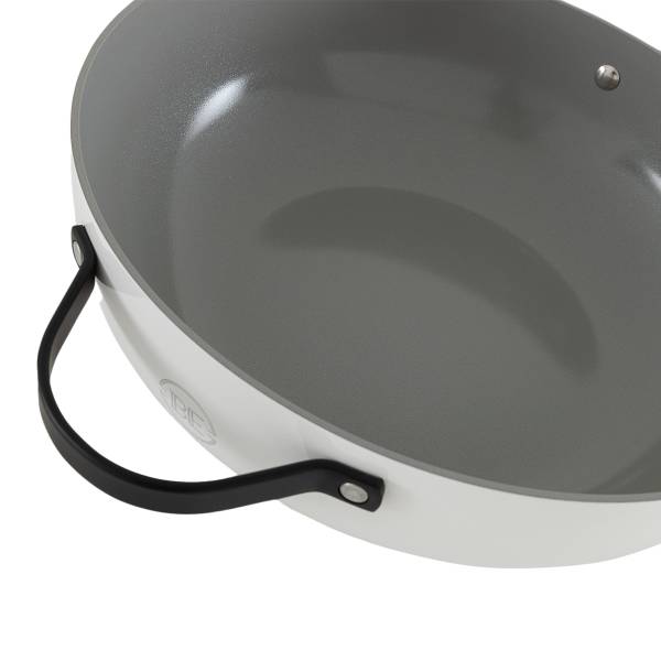 Wokpfanne mit Deckel Essential Weiß