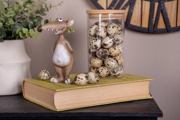Decoratie Beeld Muis Deco&Leksander bruin - kunststof - 5 x 14 x 8 cm
