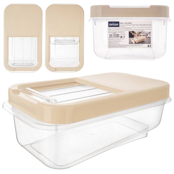 Aufbewahrungsbehälter 154051 Beige - Durchsichtig