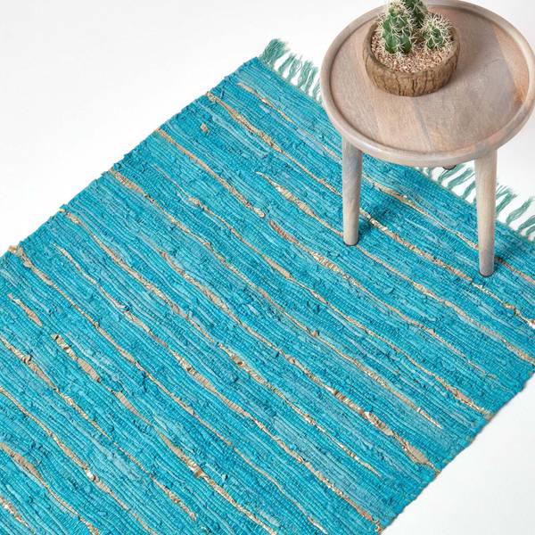 Tapijt GLITTRUG blauw - 120 x 180 cm