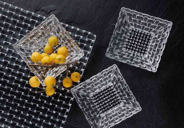 Servierplatten Bossa Nova 3er Set Glas - 2 x 2 x 2 cm