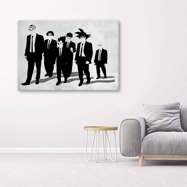 Wandbild elegante anime figuren 60 x 40 cm