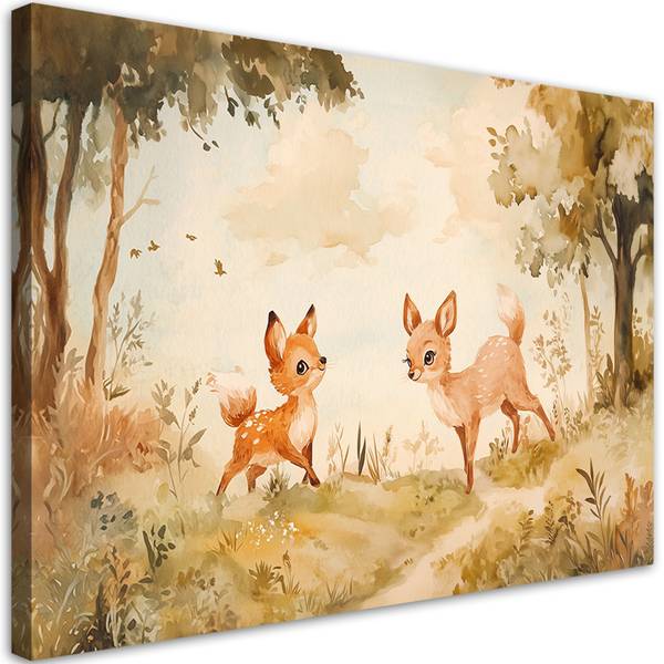 Tableau déco Chevreuils Animaux dans la 100 x 70 cm