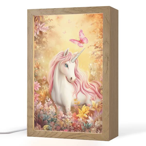 NACHTTISCHLAMPE Einhorn 20 x 30 cm