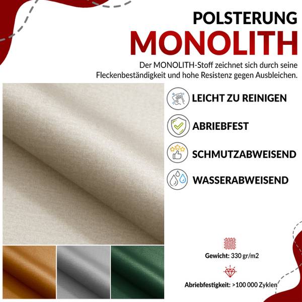 Ecksofa PETER L Grau - Ecke davorstehend rechts - Ottomane davorstehend rechts - Schlaffunktion davorstehend rechts