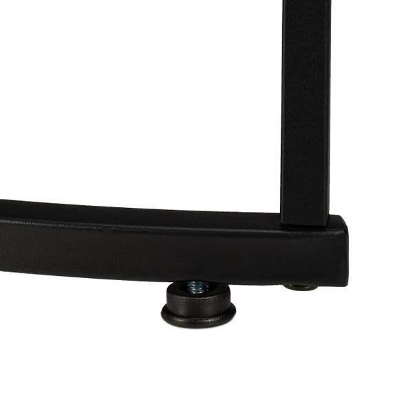 Satztisch 2er Set Industrial-Design Schwarz - Braun - Eisen - 70 x 46 x 70 cm