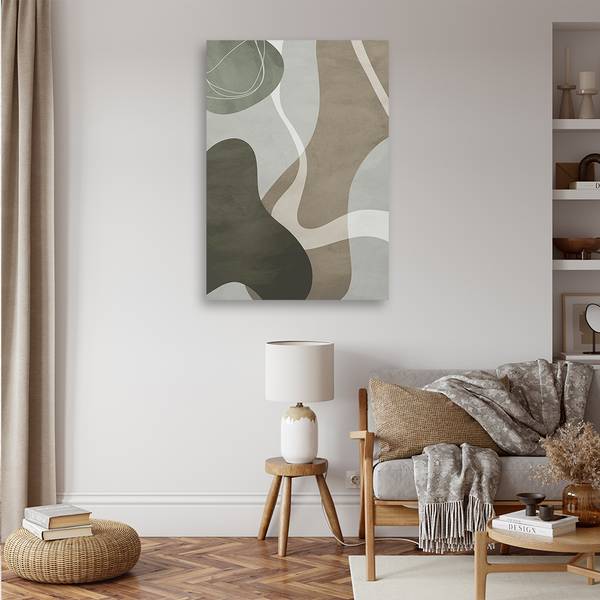 Wandbild formen im boho-stil 70 x 100 cm