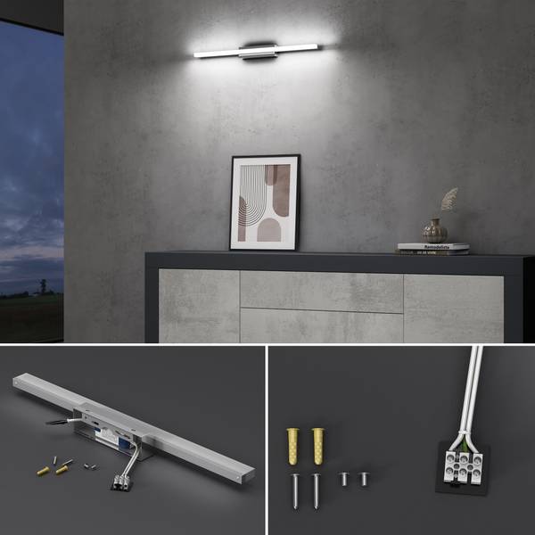 Wandleuchte Spiegelstrahl Flammenanzahl: 70