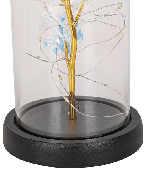LED-Dekoleuchte FLOWI Schwarz - Kunststoff - 11 x 21 x 11 cm