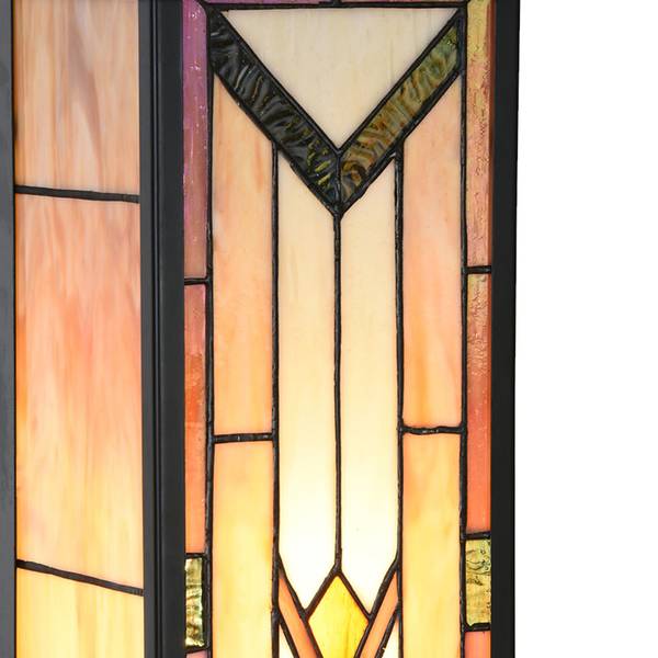 Wandlamp Tiffany Dawson beige - glas - 16 x 40 x 14 cm