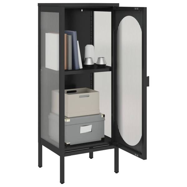 Sideboard F97538 Schwarz - Holzwerkstoff - 40 x 105 x 35 cm
