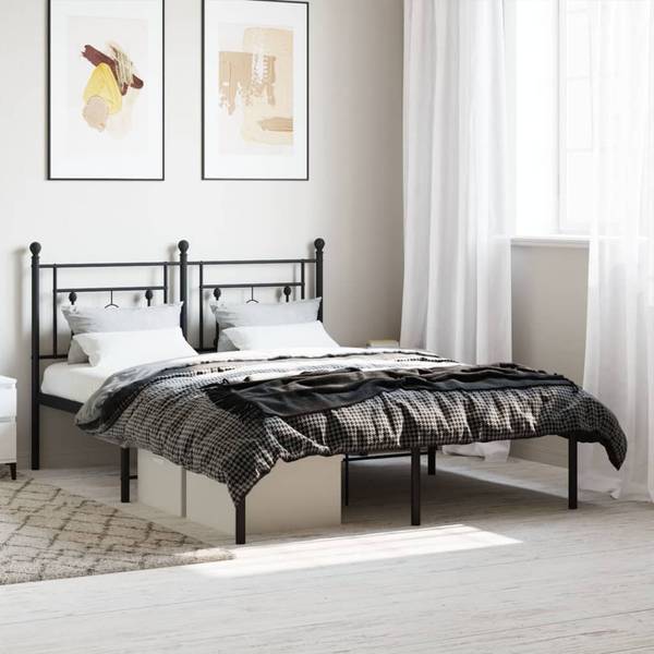 Bettgestell 3032737-2 Schwarz - 142 x 196 cm