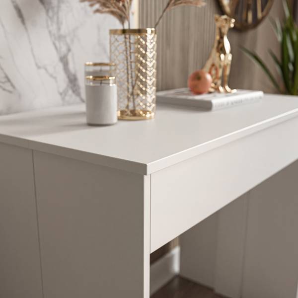 Konsole WHITE Weiß - Holzwerkstoff - 90 x 75 x 50 cm