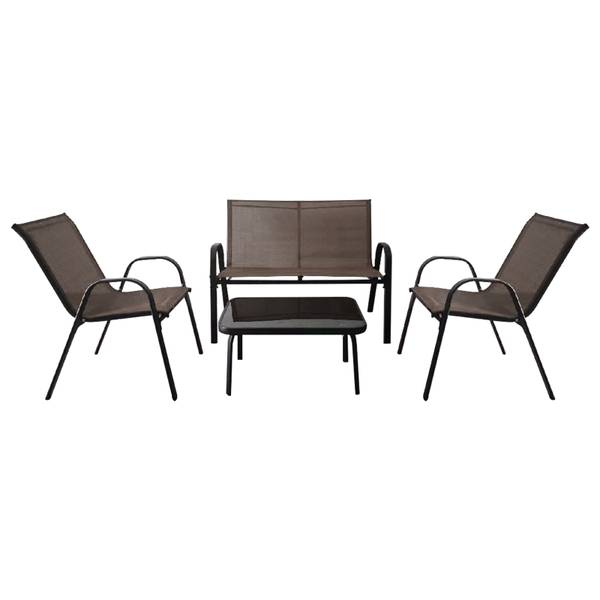 Gartenmöbel Set ZB33834(4-tlg.) Braun