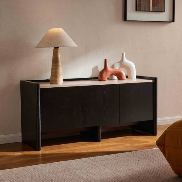 TV-Schrank Gina Braun - Eiche - 120 x 55 x 40 cm