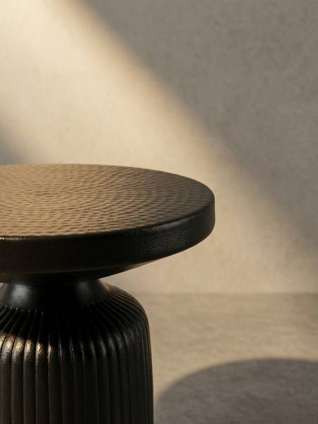 Beistelltisch SALSO Schwarz - Aluminium - 40 x 50 x 40 cm
