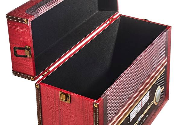 Aufbewahrungsbox GAGA Rot - Holzwerkstoff - 16 x 32 x 44 cm