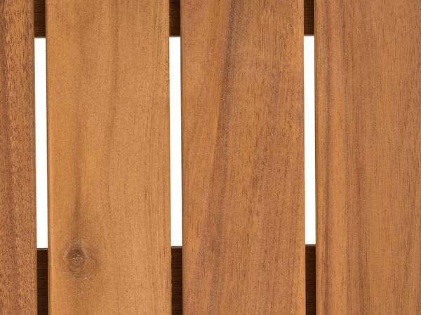 Gartenset CORRICELLA 2-tlg Braun - Weiß - Massivholz - 163 x 45 x 32 cm