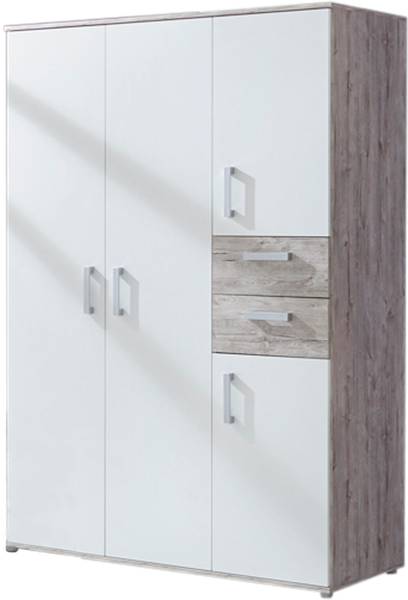 Jugendzimmer Set Bente 5-teilig. Braun - Weiß - Holzverbundwerkstoff - 1 x 1 x 1 cm