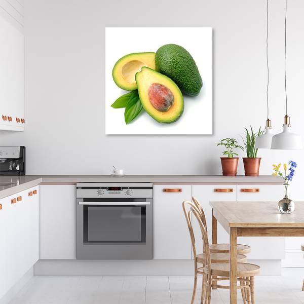 Wandbild avocado obst 40 x 40 cm