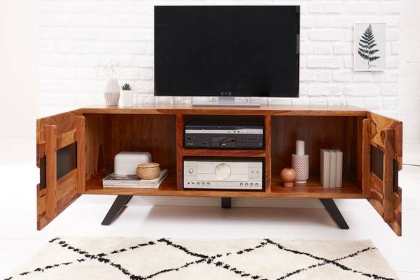 TV-Board AMAZONAS Braun - Sheesham - 160 x 63 x 45 cm