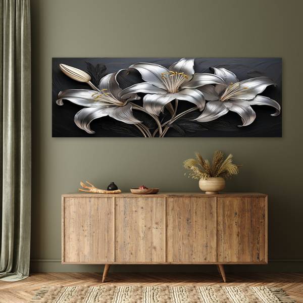Canvas schilderij Monochromie 150 x 50 cm