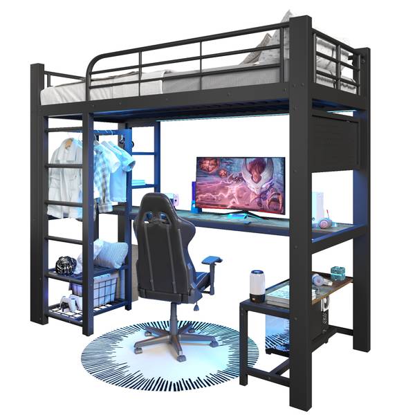Einzelbett K-2178 Schwarz