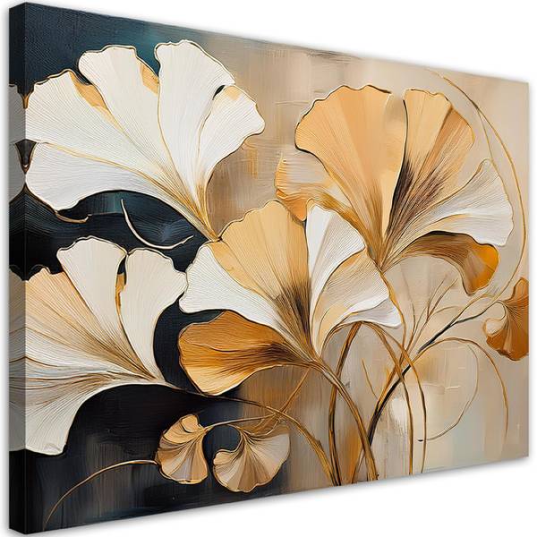 Wandbild boho blätter natur 60 x 40 cm