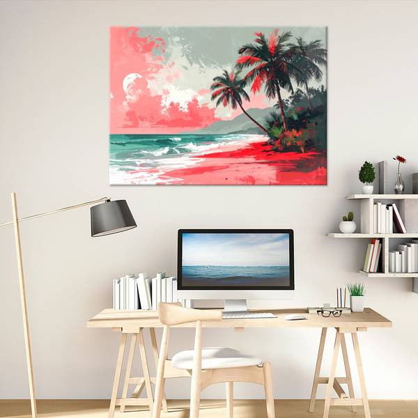 Wandbild Strand 45 x 30 cm