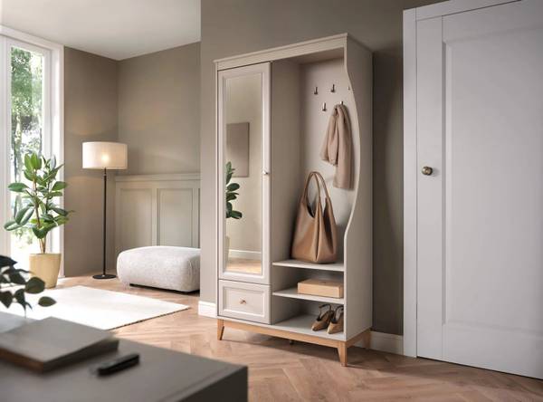 Garderobe WINDSOR Beige - Holzwerkstoff - 100 x 193 x 41 cm
