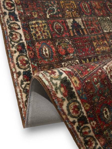 Waschbarer Läufer Mara Rot - Polyester - 80 x 1 x 240 cm